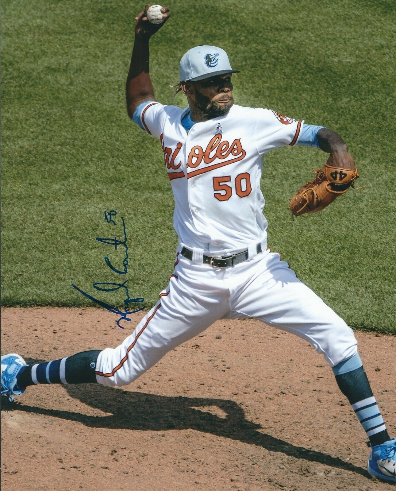 AUTOGRAPHED 8x10 MIGUEL CASTRO Baltimore Orioles Photo Poster painting W/COA