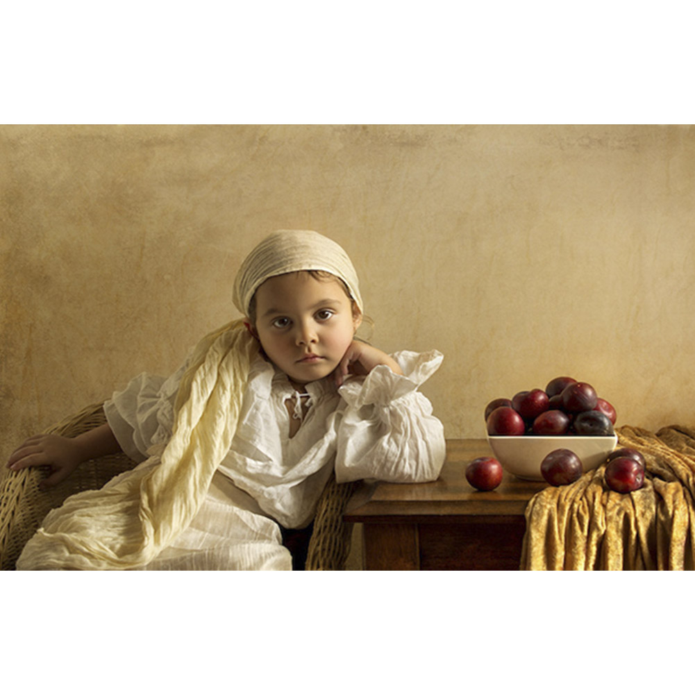 

40*30CM-Girl-Round Drill Diamond Painting, 501 Original