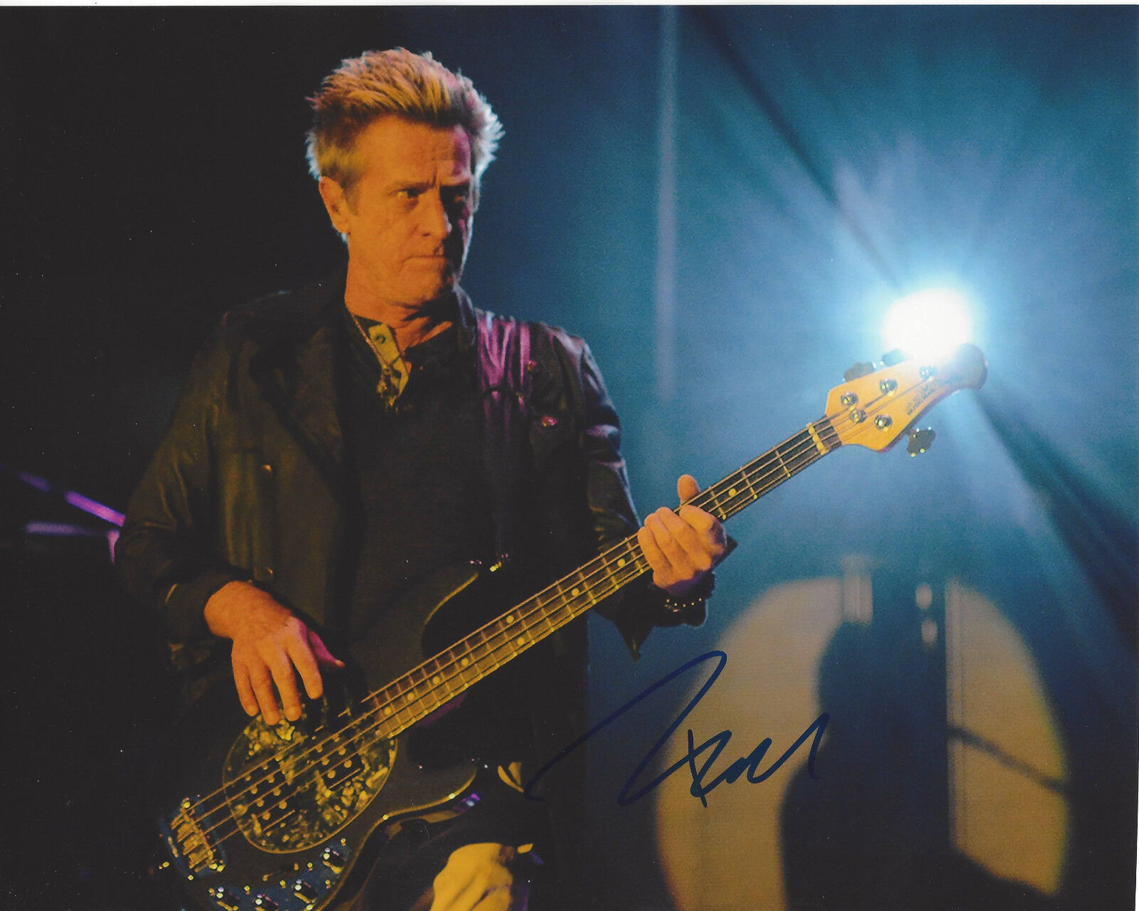 ROSS VALORY JOURNEY BASS GUITARIST HAND SIGNED AUTHENTIC 8X10 Photo Poster painting w/COA PROOF