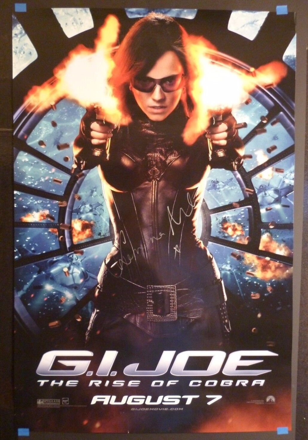 SIENNA MILLER Authentic Hand-Signed Original GI JOE BARONESS 24x36 Poster