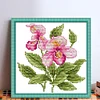 Flower Of Happiness-Partial Embroidery-2 Strands 14CT Stamped Cross Stitch-17*17CM