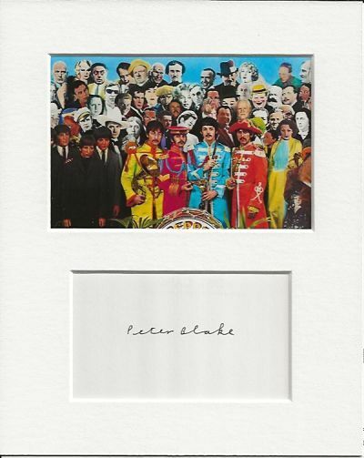 Peter Blake sgt. pepper's genuine authentic autograph signature and Photo Poster painting AFTAL