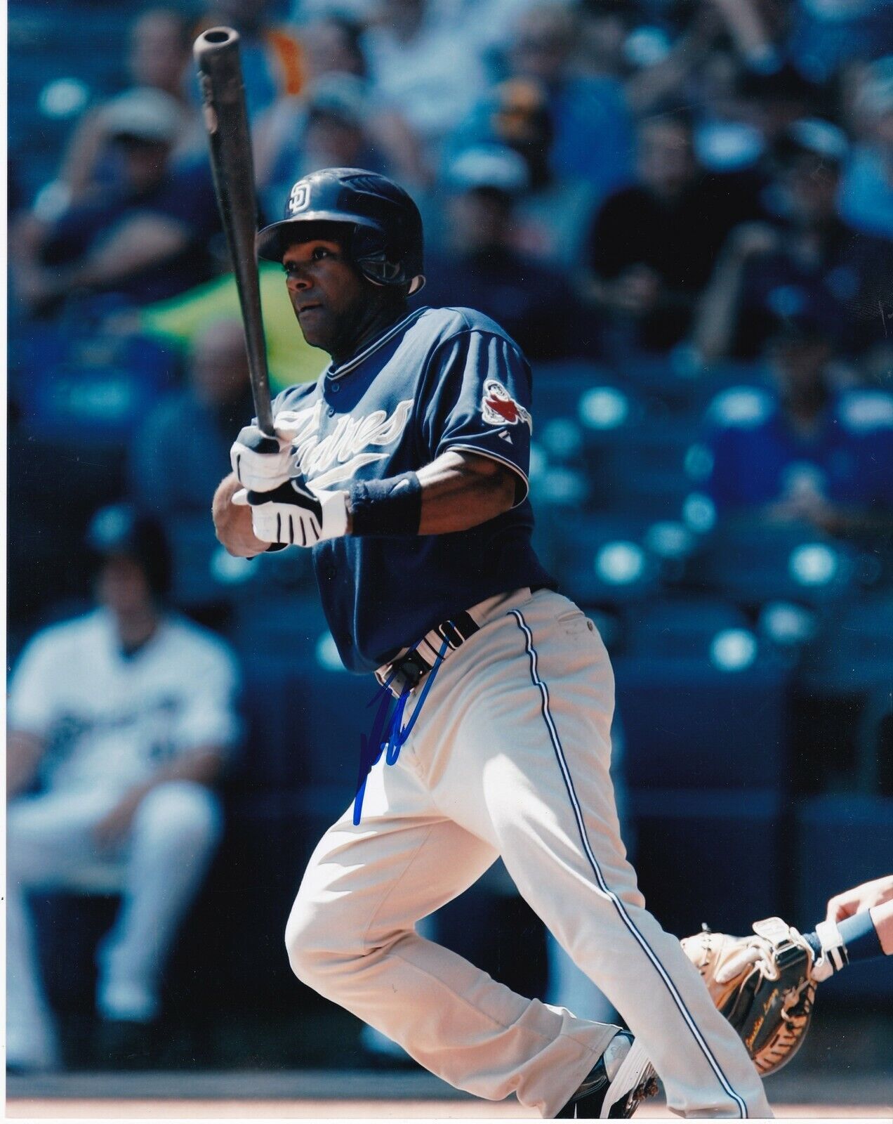MIGUEL TEJADA SAN DIEGO PADRES ACTION SIGNED 8x10