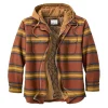 Men's Plaid Flannel Hoodie Thicken Coat Plus Size Jacket