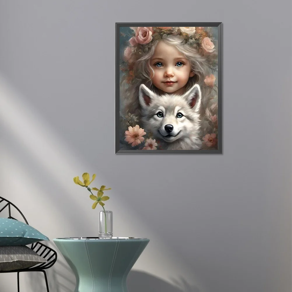 Diamond Painting - Full Square Drill - Girl(Canvas|45*55cm)