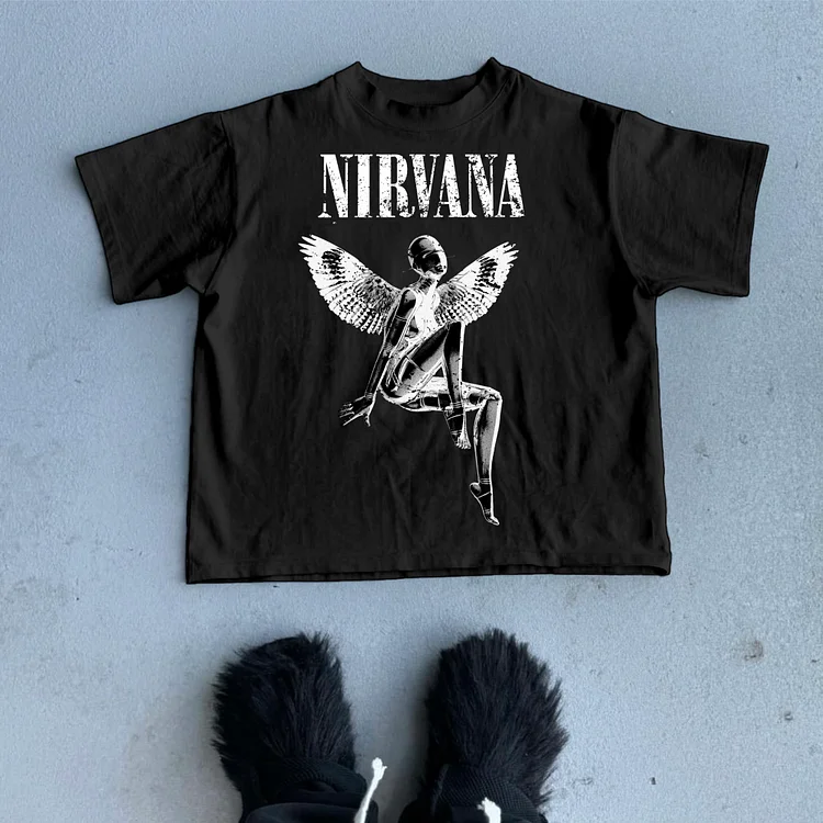 Nirvana Rebirth - Vintage Empty Mountain Base Print 100% Cotton Casual T-Shirt