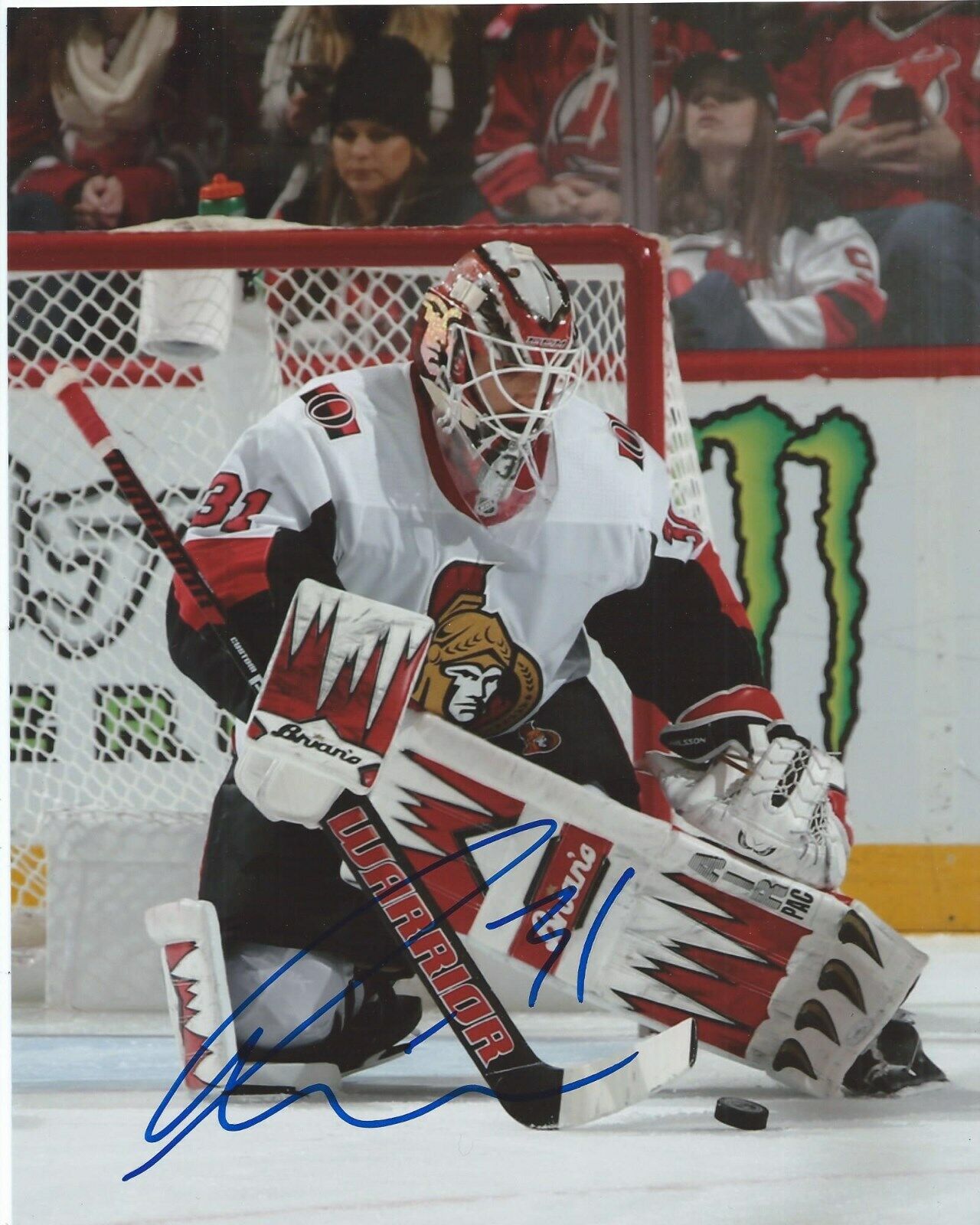 Anders Nilsson Signed 8x10 Photo Poster painting Ottawa Senators Autographed COA