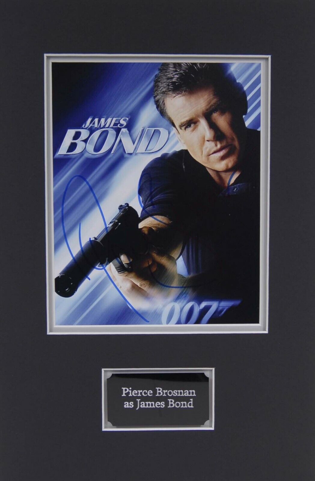 Pierce BROSNAN Signed & Mounted 10x8 Photo Poster painting AFTAL COA James Bond 007