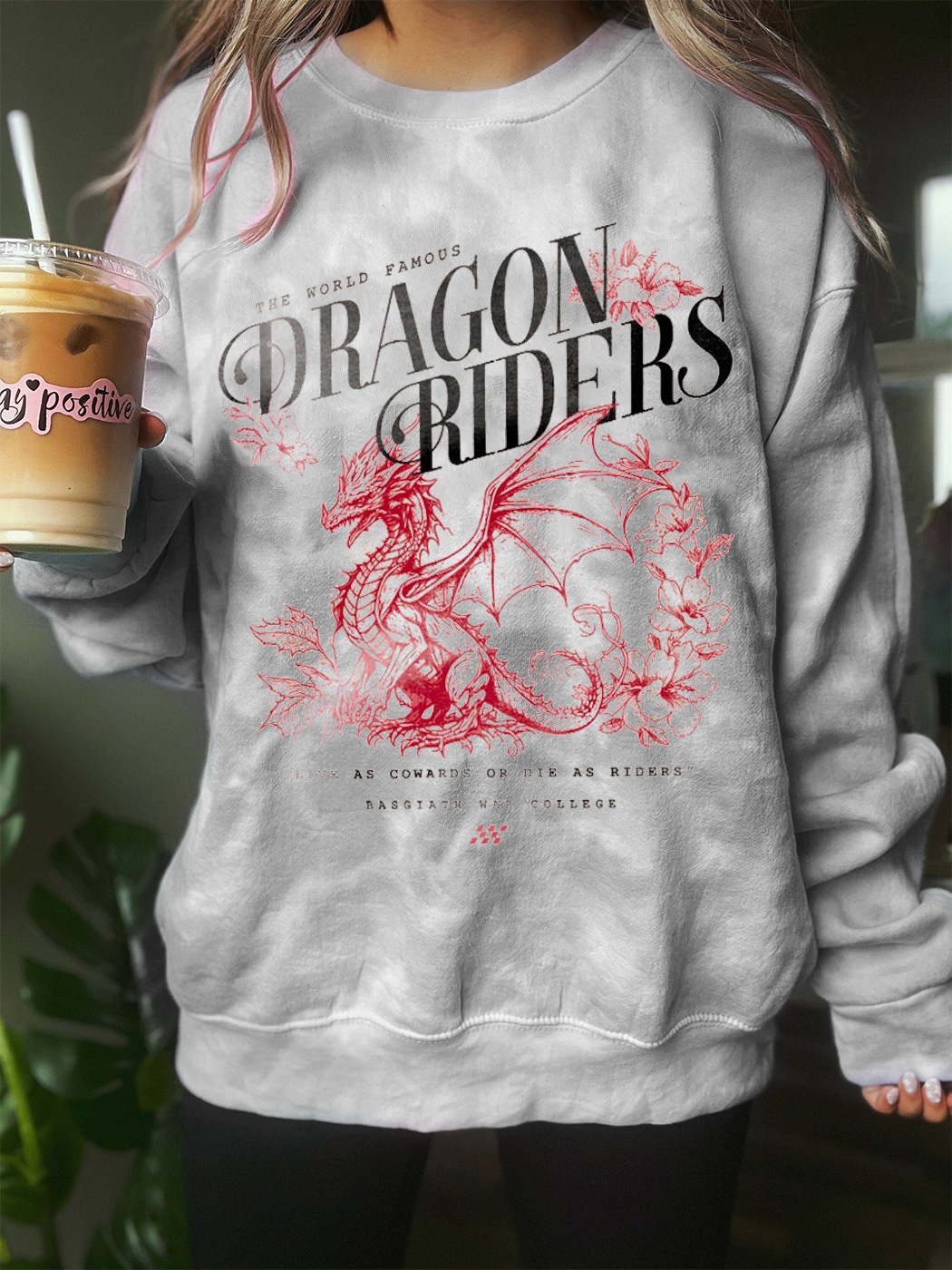 Vintage Dragon Riders Tie Dye Sweatshirt