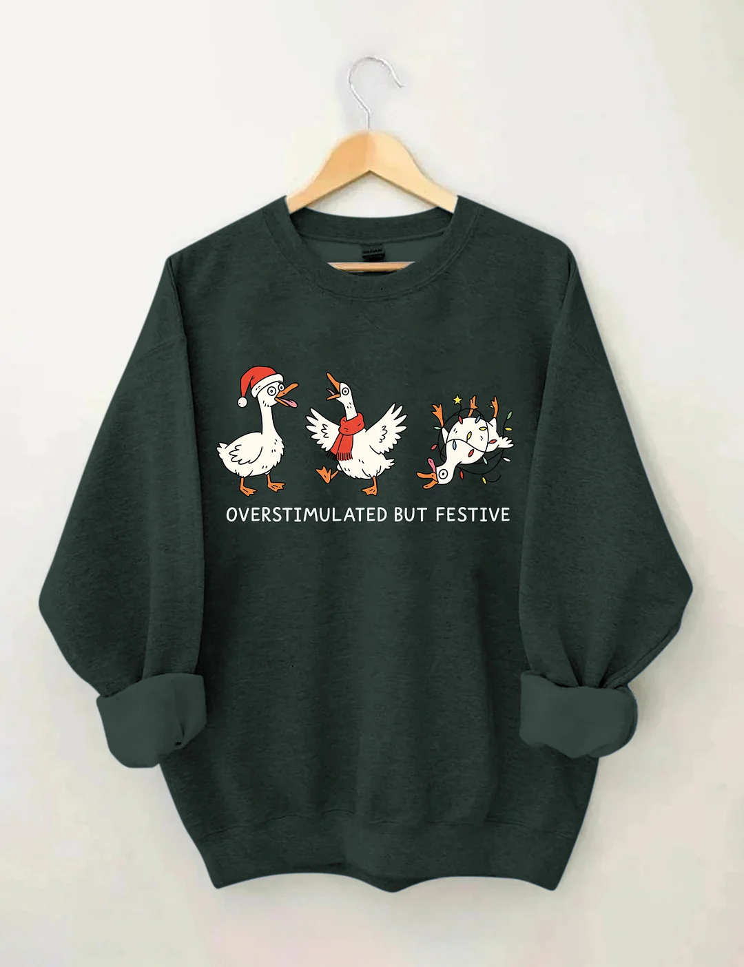 Overstimulated But Festive Sweatshirt