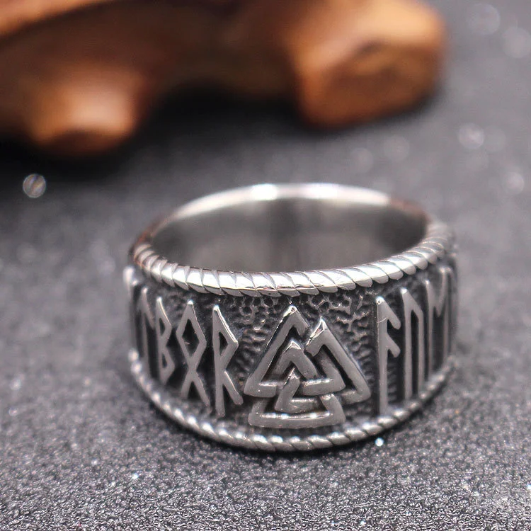 Comstylish Viking Pagan Symbol Men's Ring