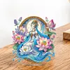 (US Local)Acrylic Print Lotus Girl DIY Desktop Ornaments Kit