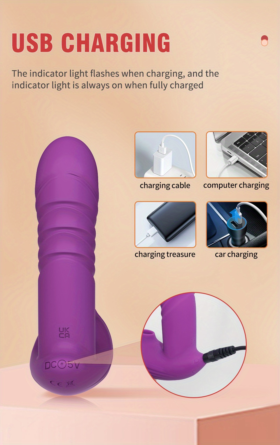 Telescopic Clitoral Sucking Vibrator for G-Spot Stimulation