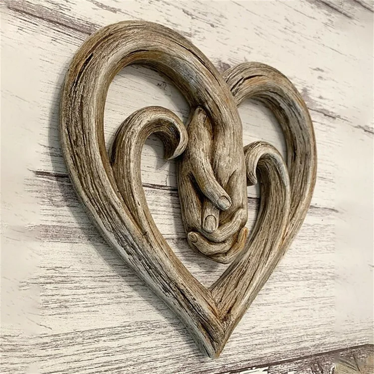 Heart Holding Hands Wall Decor Valentine's Day Gift