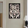DIY Pearl Painting Be Kind for Home Wall Decor with Frame(30x40cm)
