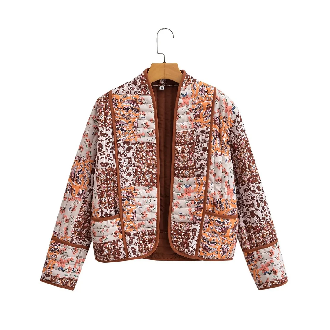 Toloer 2024 Autumn And Winter New Women's Street Fashion Jacket Printed Cotton-Padded Coat W091 1685-Outfit Ideas