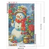 Diamond Painting-5D Full Round Drill Christmas Snowman(60*40 cm)