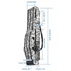 3 Layers Fishing Rod Case Portable Folding Fishing Pole Bag for Outdoor Fishing