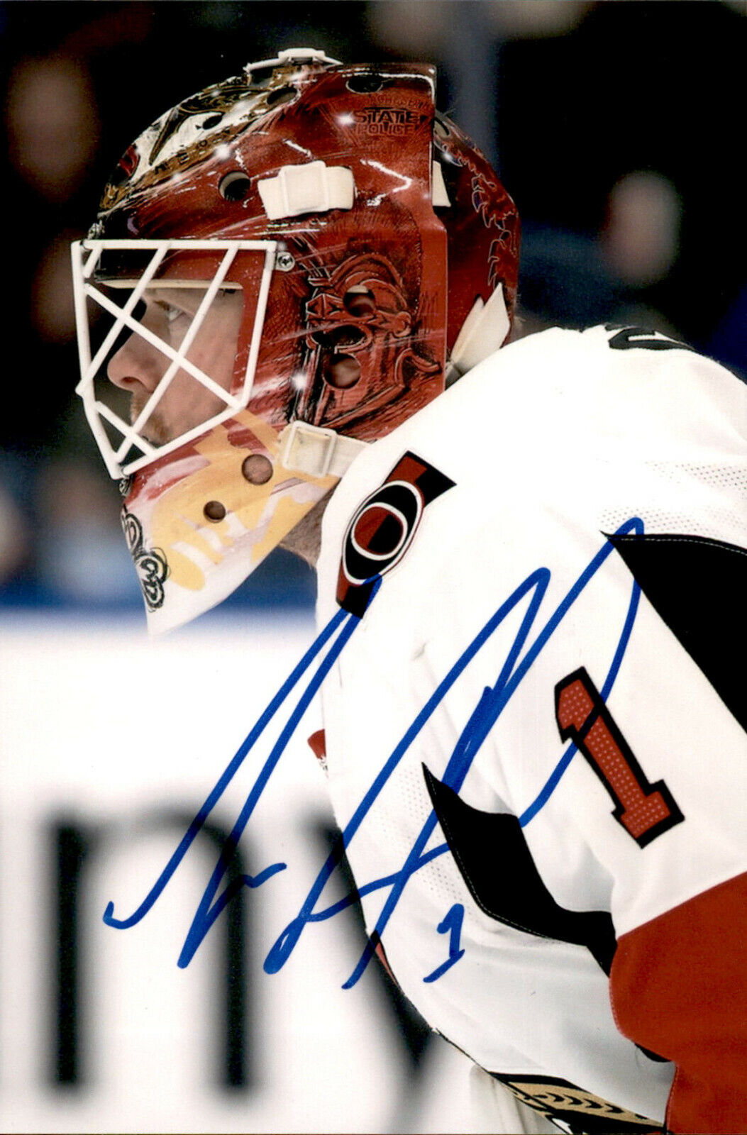 Mike Condon SIGNED 4x6 Photo Poster painting OTTAWA SENATORS #15