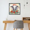 Diamond Painting-DIY Full Round Drill Christmas Elephant