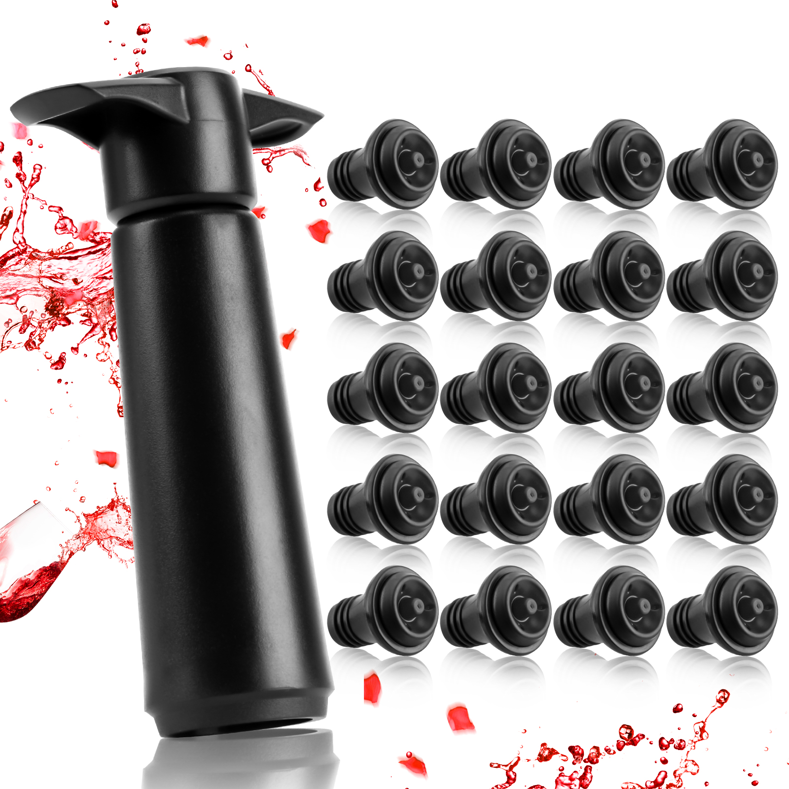 

Wine Saver Practical Vacuum Wine Stopper Wine Preserver with Vacuum Pump, 501 Original