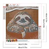 Diamond Painting -DIY Round Drill Stone Art Sloth(40x40cm)