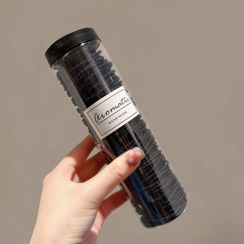 Canned Rubber Band Women’s Tie Head High Elastic Durable Hair Rope Tie Head New Rubber Band High Ponytail Hair Rope Hair Ring