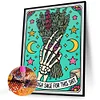 Skelett Hand - Rundbohrer Diamantmalerei - 40*50cm