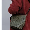 Hand Woven Vintage Leather Woven Crossbody Bag