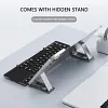Bluetooth Wireless Folding Keyboard, With Touchpad And Stand, Can Switch Three Devices Compatible With Windows, Android, iOS and Mac