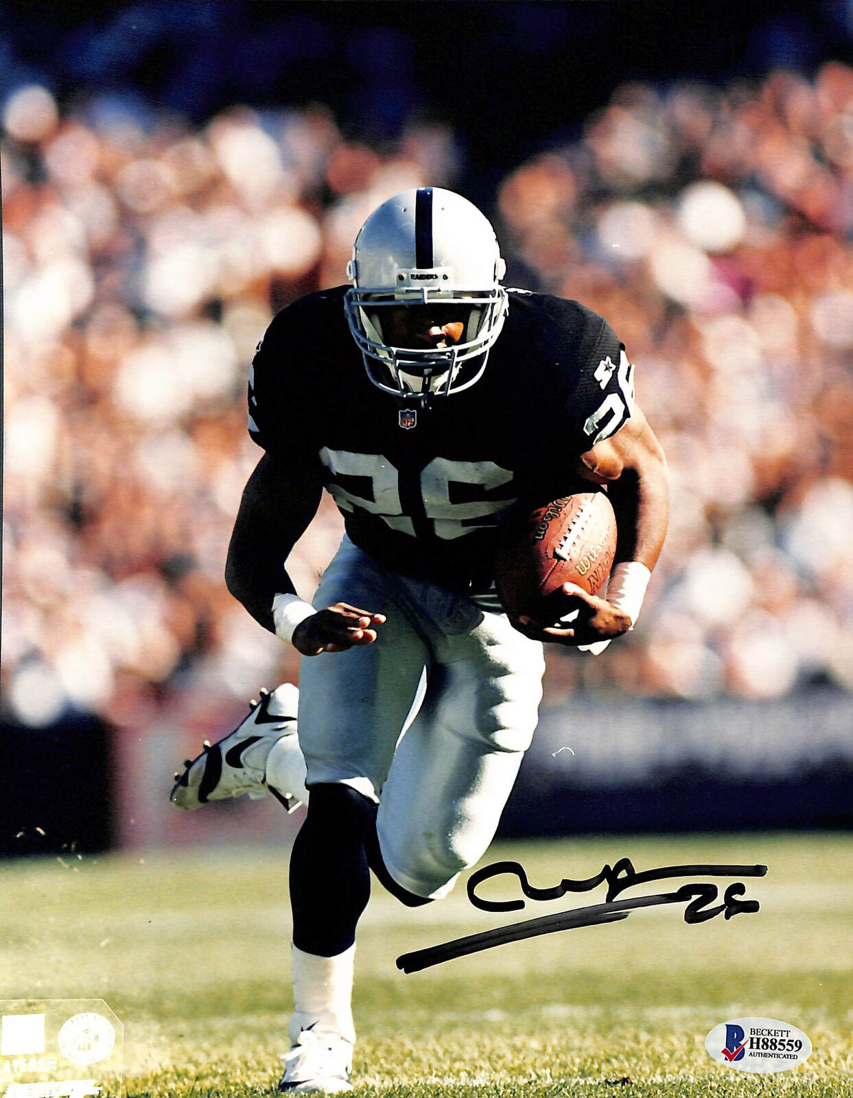 Raiders Napoleon Kaufman Authentic Signed 8x10 Photo Poster painting Autographed BAS 1