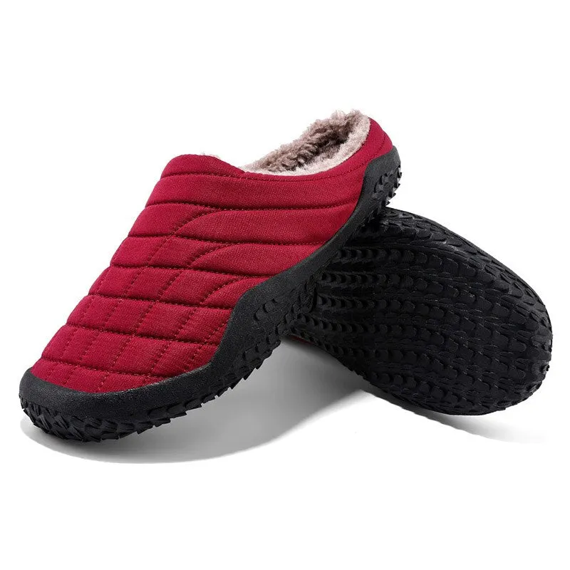 Waterproof Men Home Soft lippers Men Winter Shoes Solid Plush Sneakers House Slippers Indoor Warm Shoes Casual Zapatillas Hombre