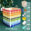 Glass Mosaic Art DIY Kit With Wood Pen Holder Square Crystal Mosaic Supplies Art Kit 