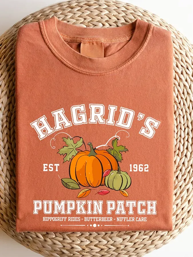 Women's Halloween Pumpkin Crewneck Sweatshirt 