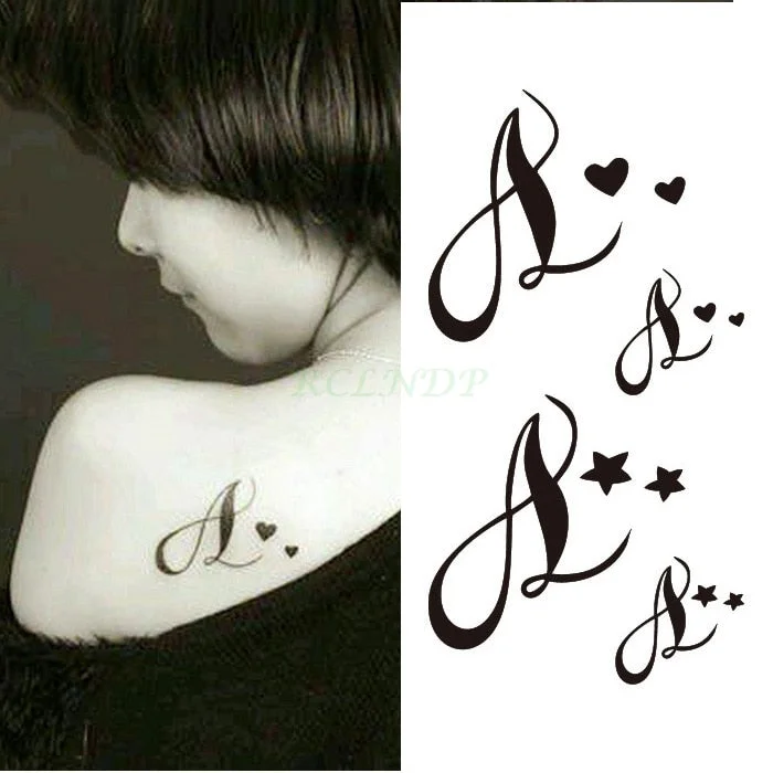 Waterproof Temporary Tattoo Sticker sexy waist English letters bleeding love tatto flash tatoo fake Art tattoos for girl women 4