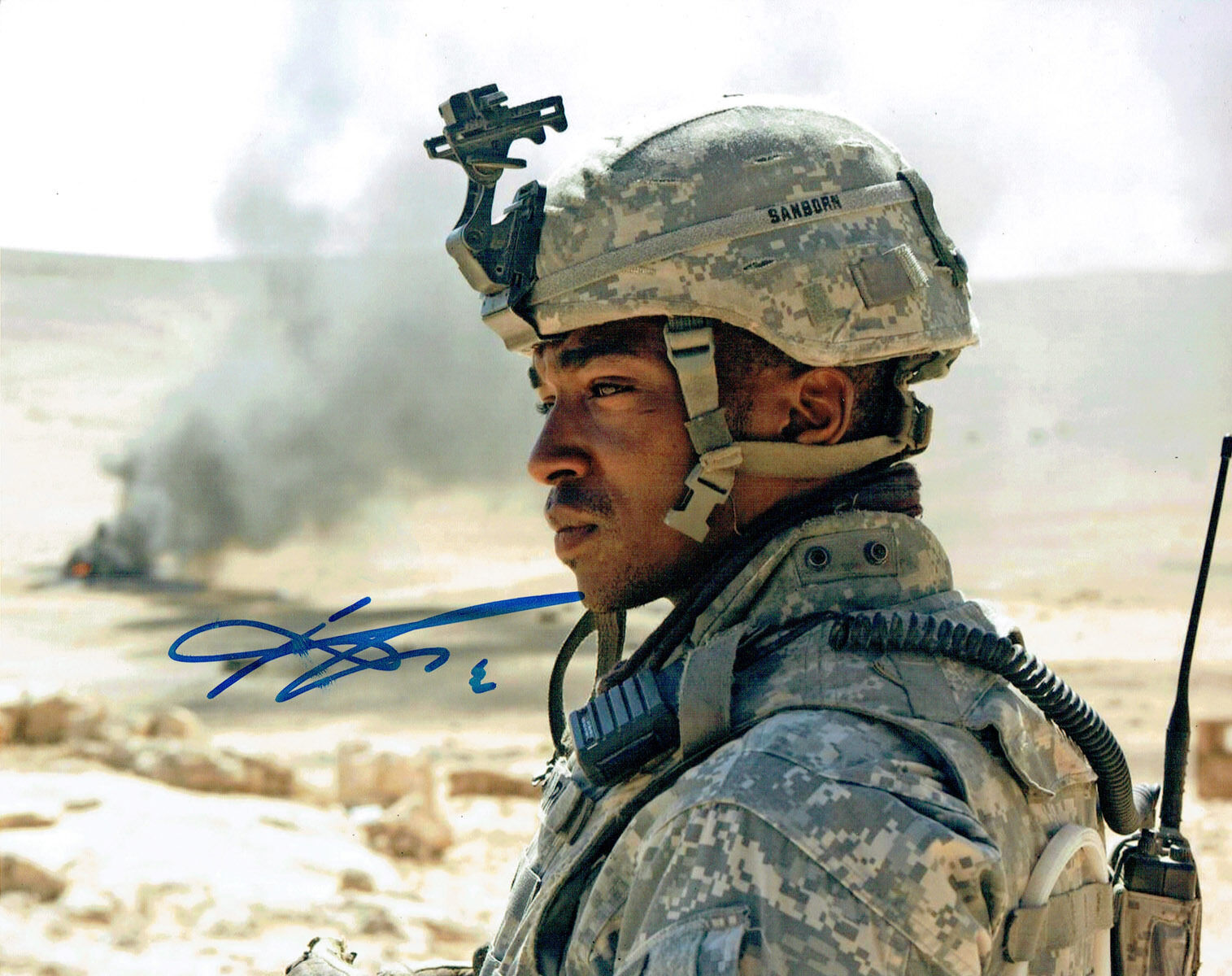 Anthony MACKIE SIGNED Autograph 10x8 Photo Poster painting AFTAL COA The Hurt Locker