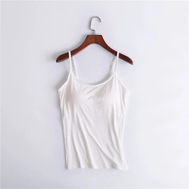 Tank With Built-In Bra - 11 colors for you to choose from