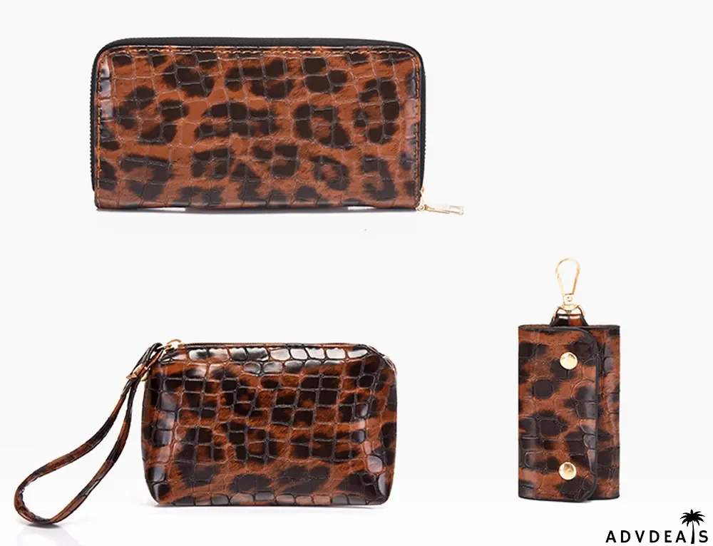 Fashionable crocodile pattern six-piece bag retro portable pillow bag one-shoulder Messenger large-capacity women's bag