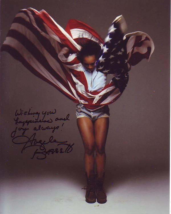 ANGELA BASSETT signed autographed AMERICAN FLAG 8x10 Photo Poster painting GREAT CONTENT!