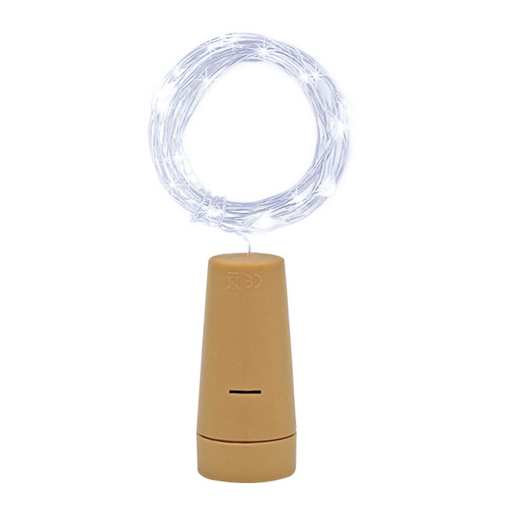

1Pc 1M LED Cork Button Copper Wire Fairy-Curtain String Night Light, 501 Original