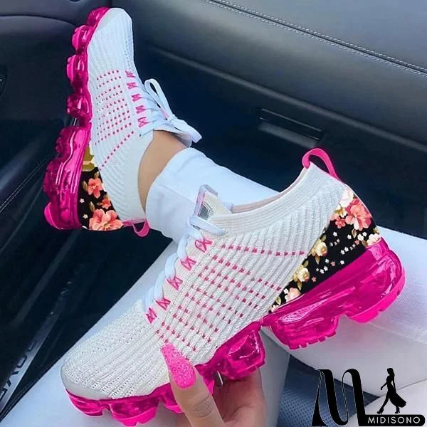 Lydiashoes Air Flower Woven Fashion Sneakers