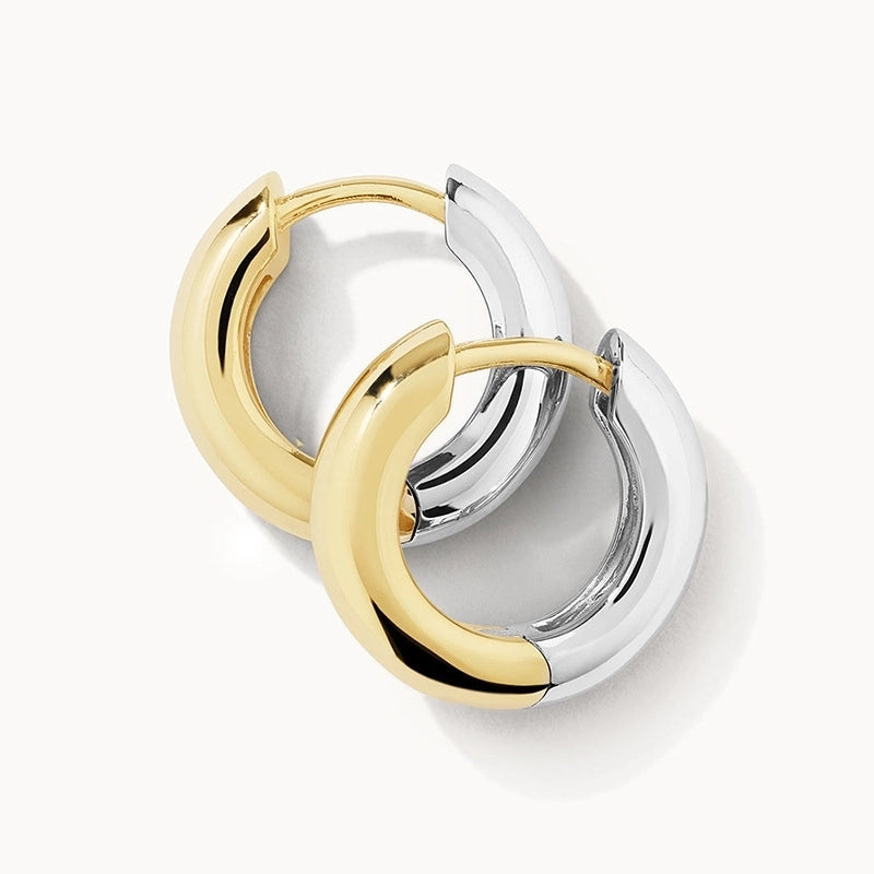 1 Pair 925 Sterling Silver 925 Sterling Silver Earrings Geometric Earrings