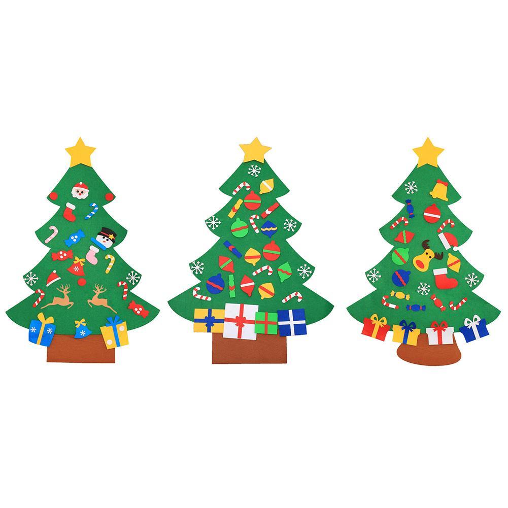 

Kids DIY Non-Woven Christmas Tree Home New Year Xmas Party Hanging Ornament, 501 Original