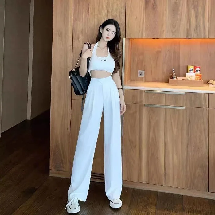 Zingj For High Waist Covering Belly Thin Loose Pants