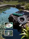 31 Inch Battery Powered Sprayer Wand Rechargeable Electric Sprayer Telescopic Wand with Hose 3 Mist Nozzles for Lawn and Garden