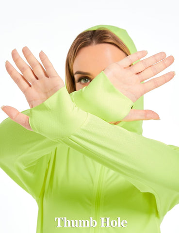 Women's UV Sun Protection Coat Shirts Long Sleeve Quick Dry Workout Hiking Athletic Jacket