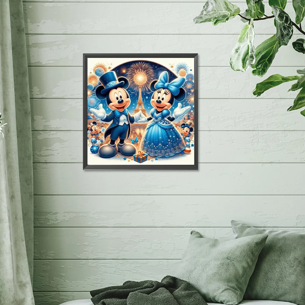 Diamond Painting - Full Round Drill - Mickey Minnie(Canvas|30*30cm)