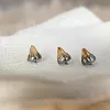 Color-Changing Tapered Titanium Alloy F136 Earrings, Angel Bites Devil Stud