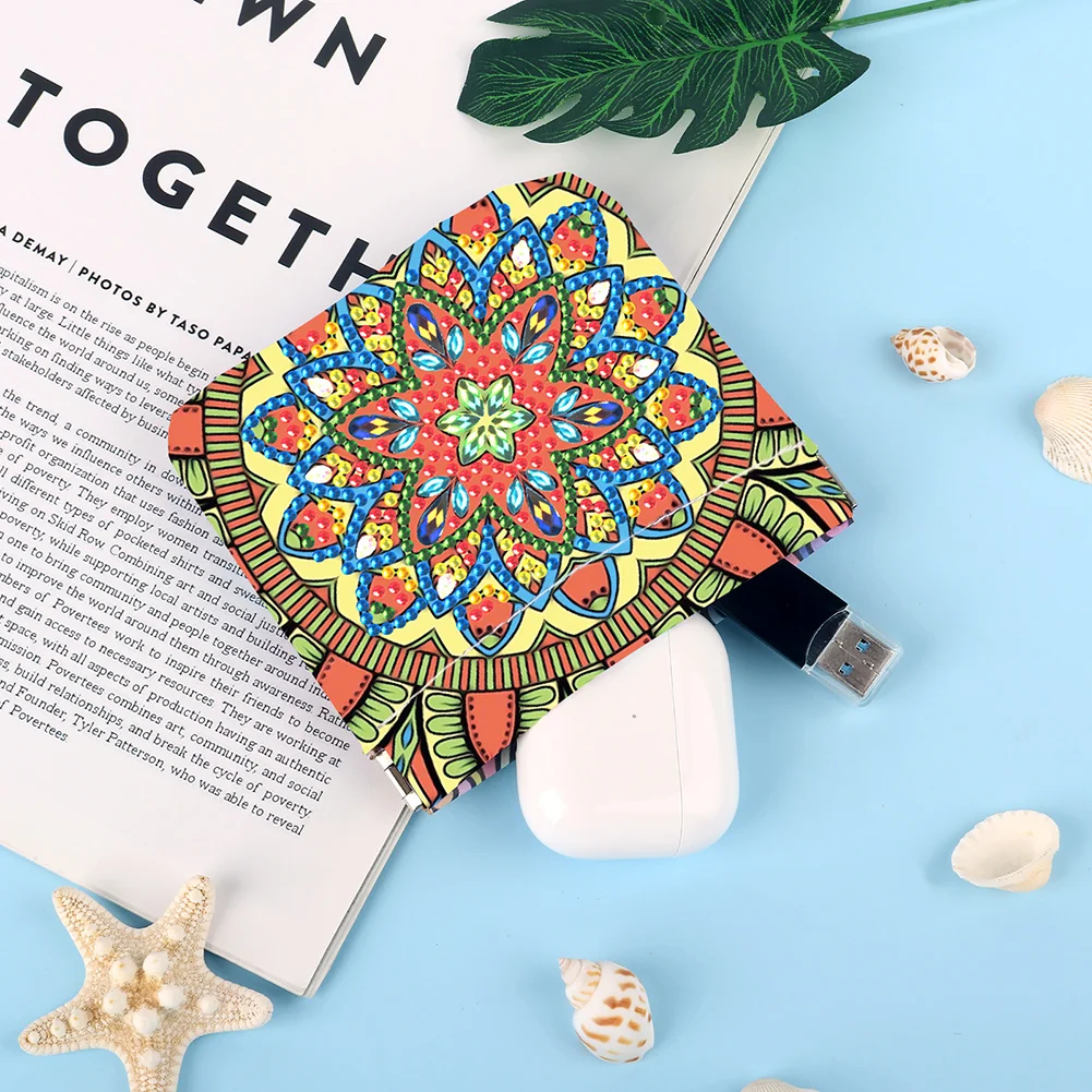 5D DIY Mandala PU Partial Special Shaped Diamond Painting Wallet Gifts for Women
