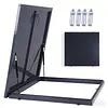 [US Local Warehouse] Roof Hatch Skylight Roof Caps Aluminum Frame Galvanized Sheet 80x80cm with Switch Type Handle Loft Ventilation Roof Access Hatch Cover Plate Rooftop Hatch Cover Plate for Wellhead Lid/Cellar Cover